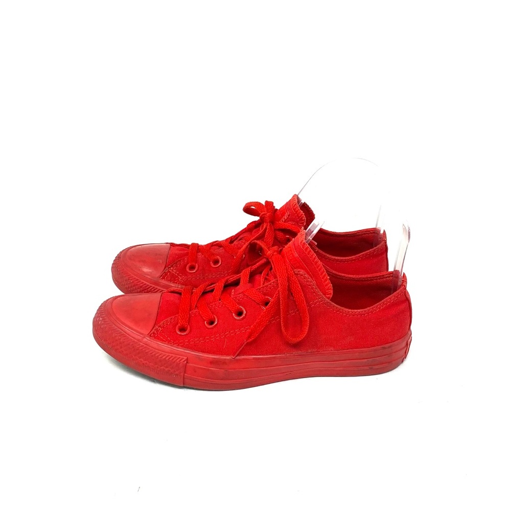 Converse Red Low-Top Canvas Sneakers